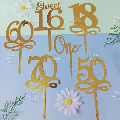 Acrylic Cake Topper Cross Sweet 16 Happy 18th Happy Wedding Happy Anniversary Mr Mrs Topper for Cake