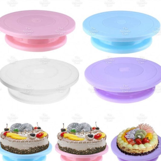 Cake Decorating Turntable Plastic with rubber