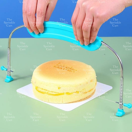 Colored Cake Slicer Leveler Adjustable Wire Slicer Stainless Steel Dough Cutter