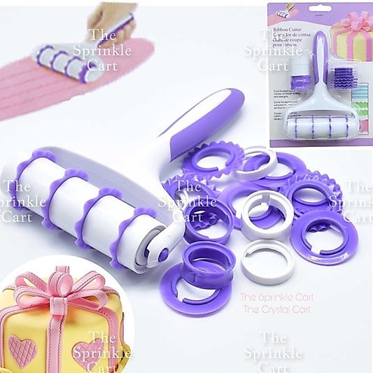 1 set Gumpaste Fondant Ribbon Cutter for Baking and DIY Arts & Crafts TSC