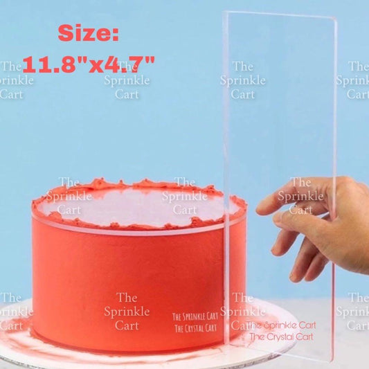 Acrylic Scraper Icing Straight Smoother and Round For Cake Frosting Cake Decoration TSC