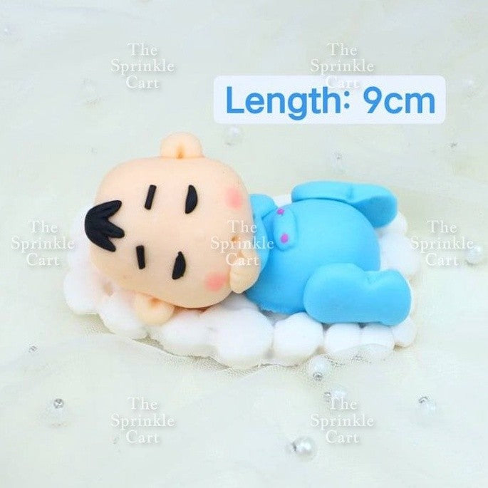 Castle Prince Princess Baby Cake Toy Acrylic and Paper Topper Decoration TSC