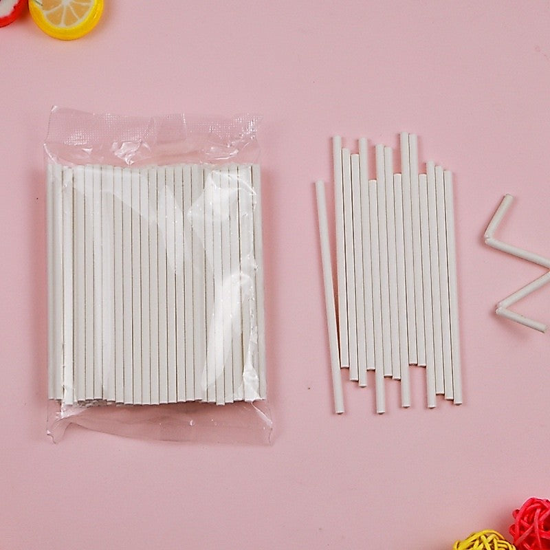 Cake Pop and Lollipop Sticks Thick Hard Paper Solid Core