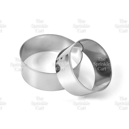3pcs Stainless Mousse Ring Molder 3/4/5 inches Cake Holder TSC