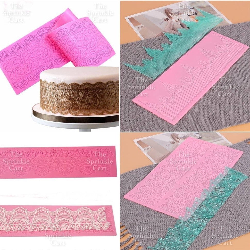Sugar Lace Silicone Molder for Cake Edge Decoration and Chocolate Fondant Mold TSC