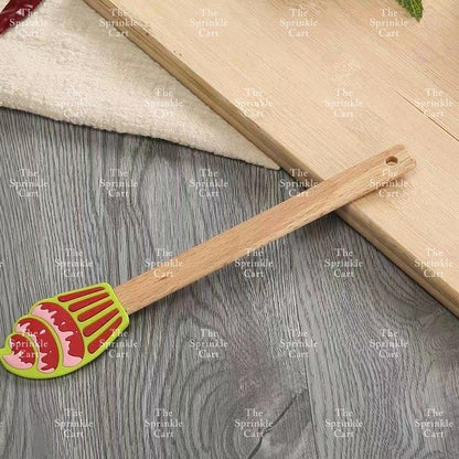 High Quality Silicone Spatula with Wooden Handle for Pastry Baking and Kitchen Tool TSC