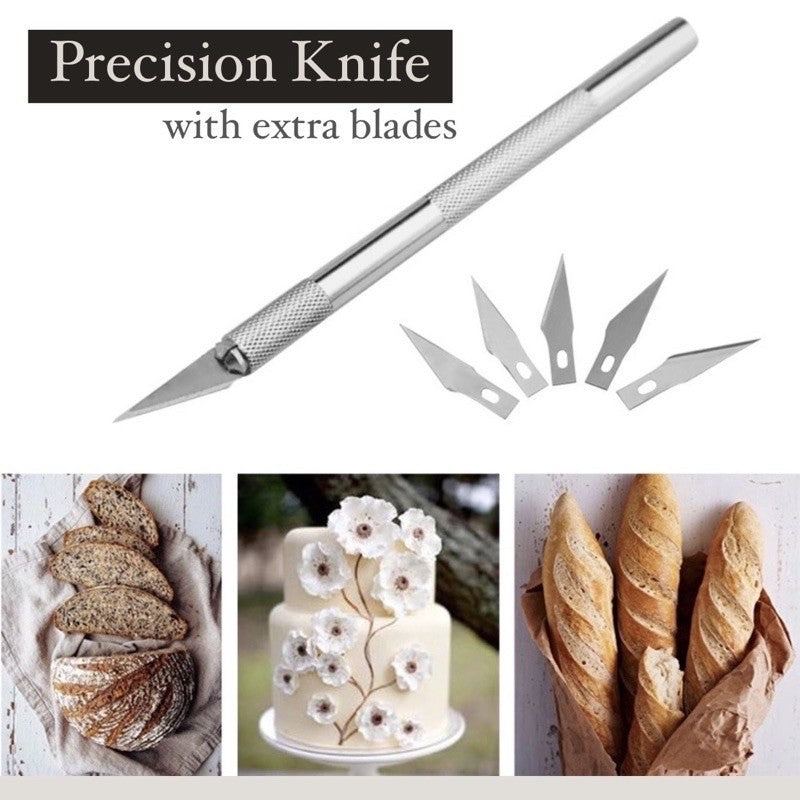 Aluminum 7-Pin Wire Pro Needle and Precision Knife Modelling Tool for Gumpaste Fondant Cake and DIY Clay Arts TSC
