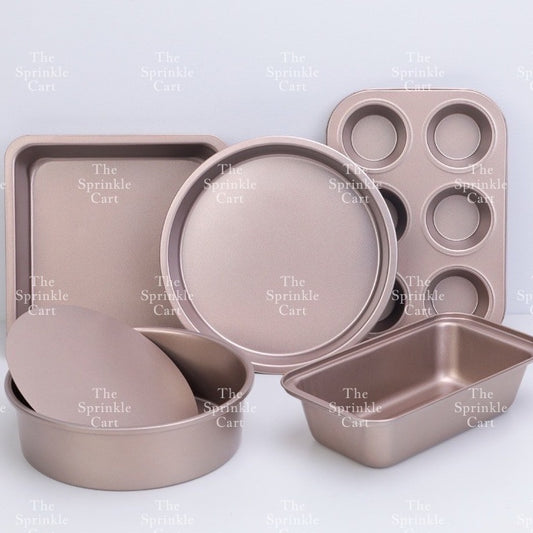 Non stick Golden Baking Pan Cupcake Molder Loaf Bento Pan Cake Japanese Cheesecake TSC