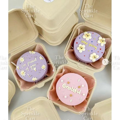 Bento Cake Box Clamshell Wax Paper Non grease Food Wrapper TSC