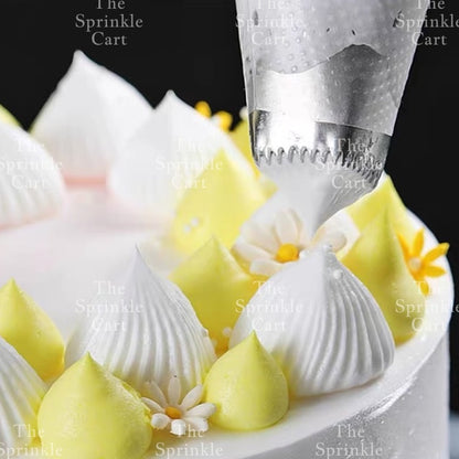 4pcs Set Round Square Nozzle Tip Set for Cake Icing Decoration TSC