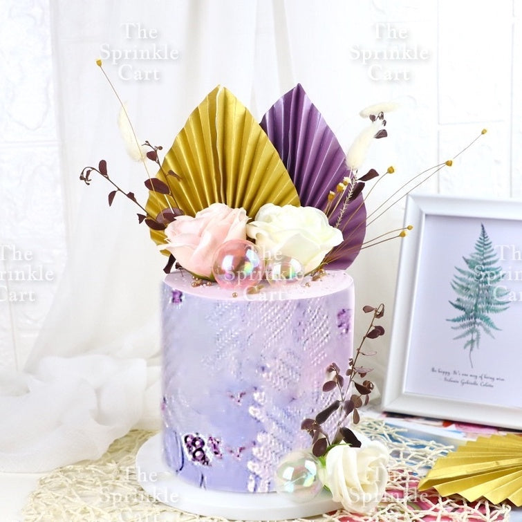 Butterfly Girl Fan Cake DIY Topper Decoration