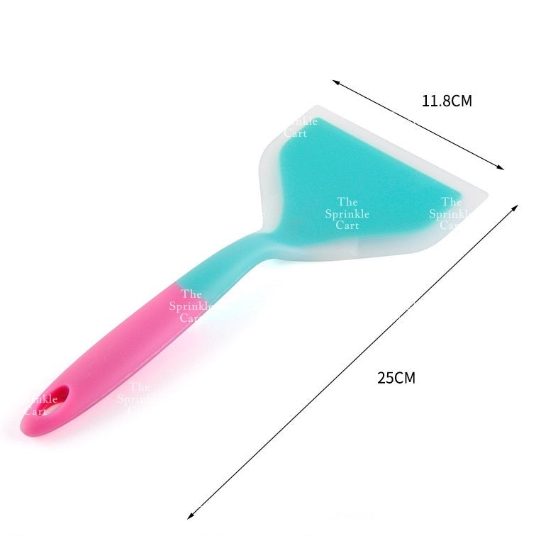 Wide Silicone Spatula Heat Resistant Flat Non-stick Silicone Spatula Baking Cooking