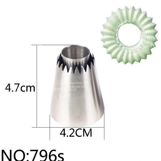 Meringue Ring Lace Flower Nozzle Piping Tip Cookie Icing Stainless Steel