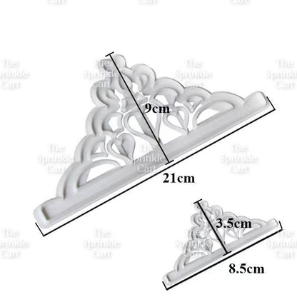 2pcs Set Crown Fondant Cookie Cutter Molder for Cake Decoration Use TSC