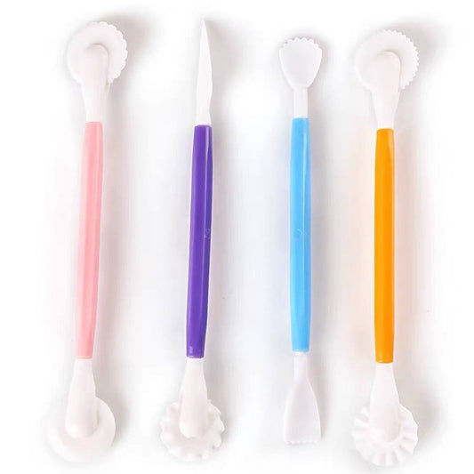 4pcs Pen Style Carving Engraving Tool Set for Cake Pattern Decoration and DIY Craft TSC