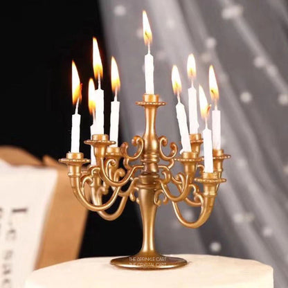 Chandelier Candelabra Cake Topper with Candles TSC