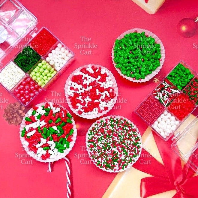 Edible Sprinkles Dragees for Christmas Halloween Valentines Theme Cake Decoration TSC