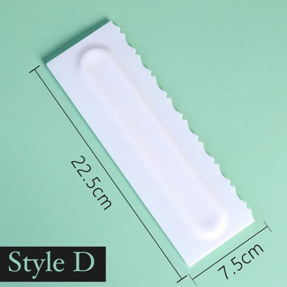 4pcs Cake Decorating Comb Smoother Scraper for Icing