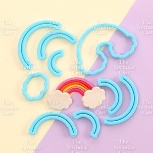 Rainbow Cutter for Cookie Dough Fondant Cake Decoration and DIY Craft TSC