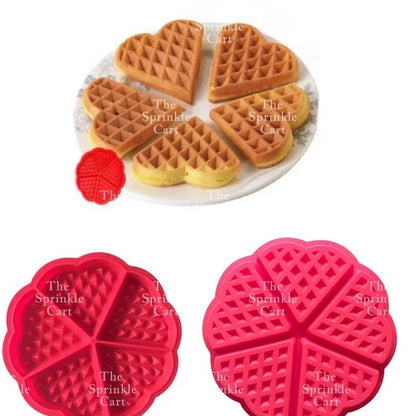 Waffle Heart Silicone Molder for Pancake Dessert Making Mould TSC