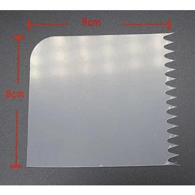 Transparent Plastic and Soft Scraper Smoother for Cake Decoration Use TSC