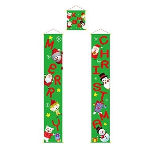 Merry Christmas Wall and Door Banner Hanging Backdrops Home Display Props TSC