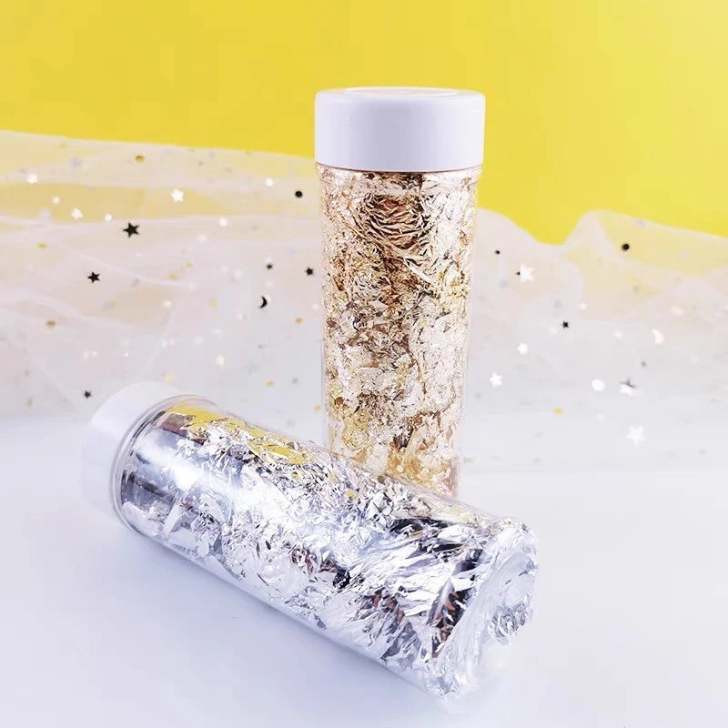 Leaf Flakes 2g Gold Silver Rosegold for Cake Decoration TSC