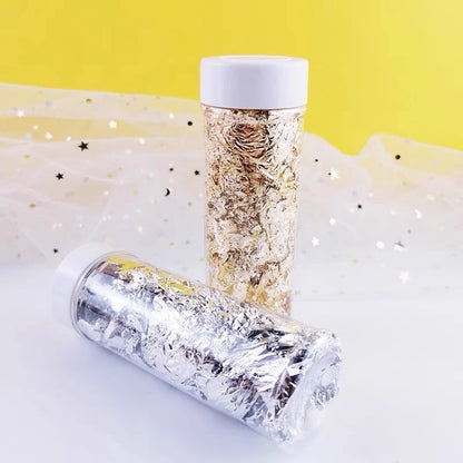 Leaf Flakes 2g Gold Silver Rosegold for Cake Decoration TSC