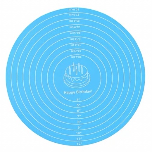 MAT ONLY Non-slip Round Turntable Silicone Mat for Cake Decoration TSC