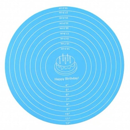 MAT ONLY Non-slip Round Turntable Silicone Mat for Cake Decoration TSC