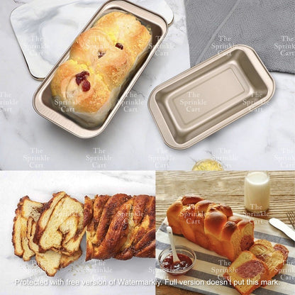 Non stick Golden Baking Pan Cupcake Molder Loaf Bento Pan Cake Japanese Cheesecake TSC