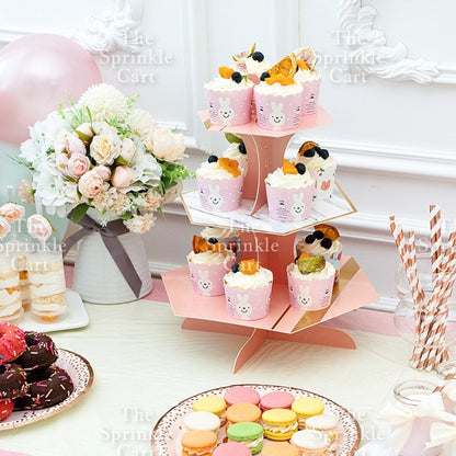 3-Layer Cupcake Stand Cake And Dessert Displays Birthday Party Celebration Themed Cupcake Holder