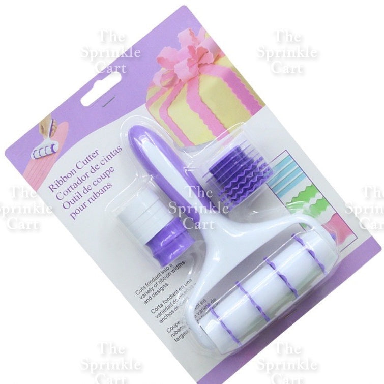 1 set Gumpaste Fondant Ribbon Cutter for Baking and DIY Arts & Crafts TSC
