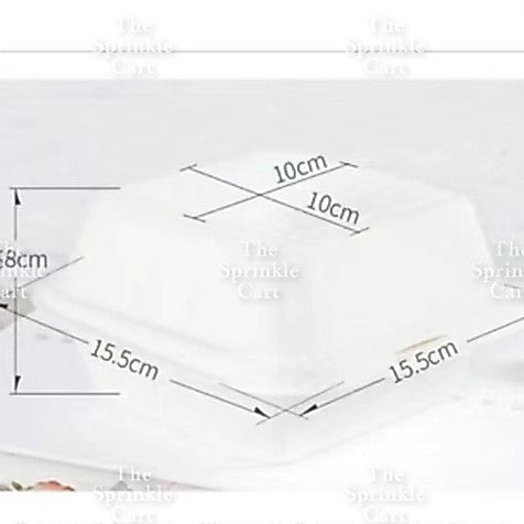 Bento Cake Box Clamshell Wax Paper Non grease Food Wrapper TSC