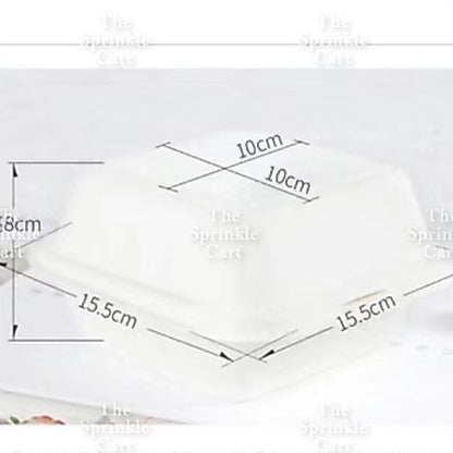 Bento Cake Box Clamshell Wax Paper Non grease Food Wrapper TSC