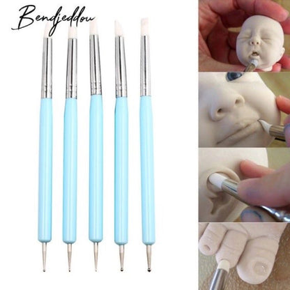 Dotting and Sculpting Tool for Gumpaste Fondant DIY Clay and Nail Art TSC