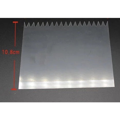Transparent Plastic and Soft Scraper Smoother for Cake Decoration Use TSC