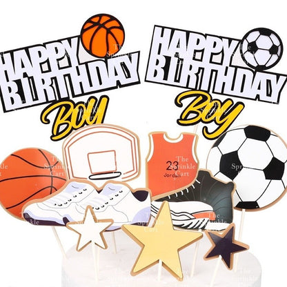 Basketball and Sports Ball Theme Cake Topper for Cake DecorationTSC