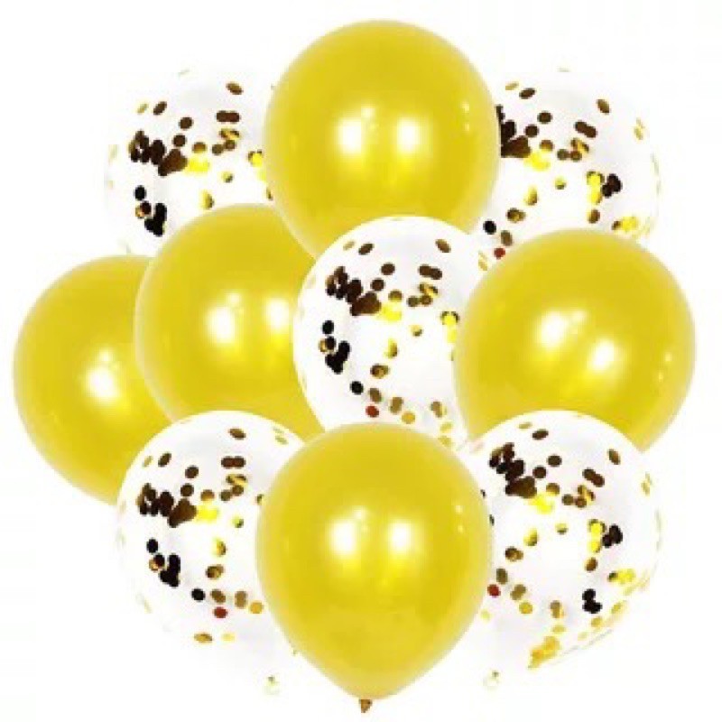 10pcs Set Metallic Confetti Party Balloon for Any Celebration TSC