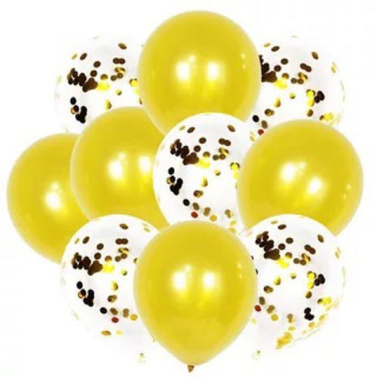10pcs Set Metallic Confetti Party Balloon for Any Celebration TSC