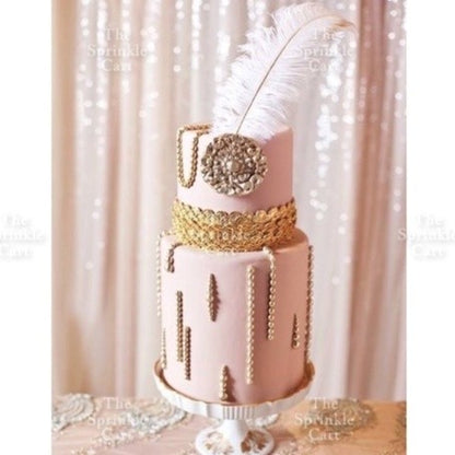 Colored Ostrich Goose Feather for DIY and Cake Decoration TSC