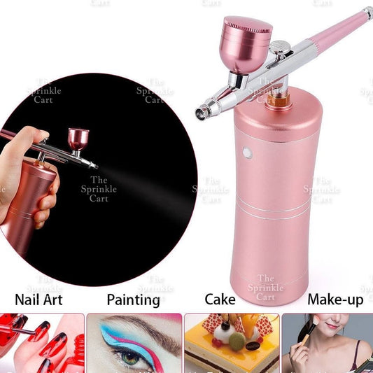 High Quality Portable Automatic Airbrush Spray Gun Compressor Kit Rechargeable for Cake Decoration and Nail Art TSC