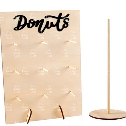Wall Display Wooden Donuts Stand Holder Donut Sweets Doughnut Rack for Party Birthday Wedding