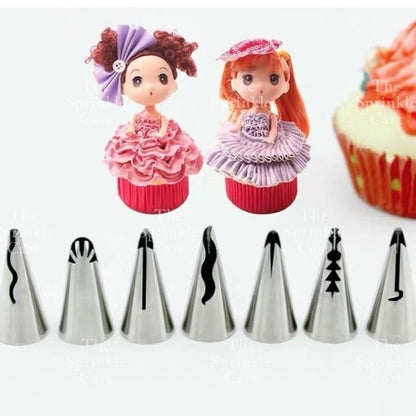 Dolls Dress Ruffles Nozzle Piping Tip Buttercream for Cake Decoration TSC