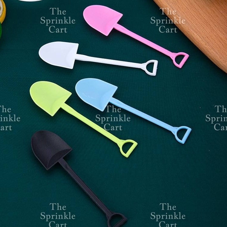 Disposable Clear and Shovel Style Spoon for Dessert and Takeout TSC