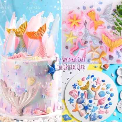 Under The Sea Theme Silicone Molder for Baking Cake Chocolate and Resin Clay DIY Craft TSC