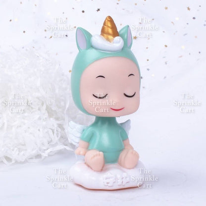 Castle Prince Princess Baby Cake Toy Acrylic and Paper Topper Decoration TSC