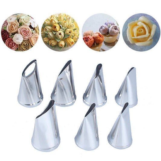 Rose Flower Petal Nozzle Icing Piping Tip Buttercream Pastry Cake Decoration Use TSC