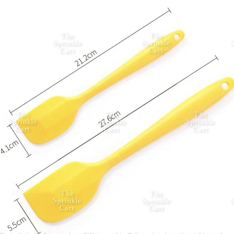 1-pc Non-Stick Random Color Silicone Spatula and Brush for Baking Cooking Heat Resistant