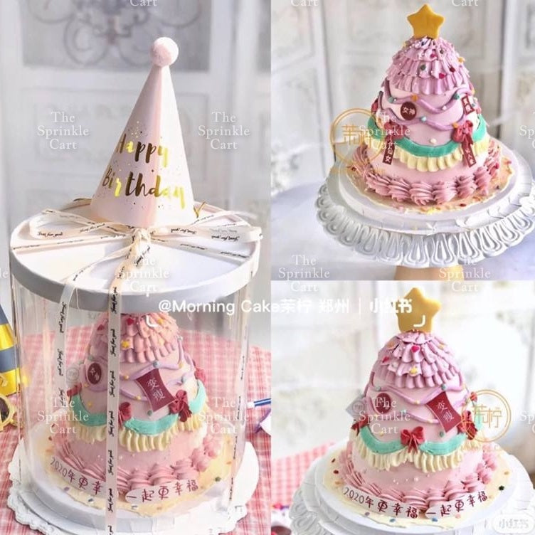 Multi-Layer Cake Support with Straw Pillars TSC